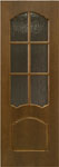 Дверь межкомнатная Оникс Диана с фрезерованной филенкой, под остекление (Венге)